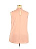 Green Envelope Pink Sleeveless Blouse Size 2X - photo 2
