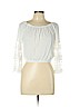 Forever 21 100% Rayon White Long Sleeve Top Size L - photo 1