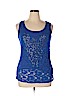 Avenue Blue Sleeveless Blouse Size 14 - 16 Plus - photo 1
