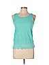 Shilah Blue Sleeveless Blouse Size XL - photo 1