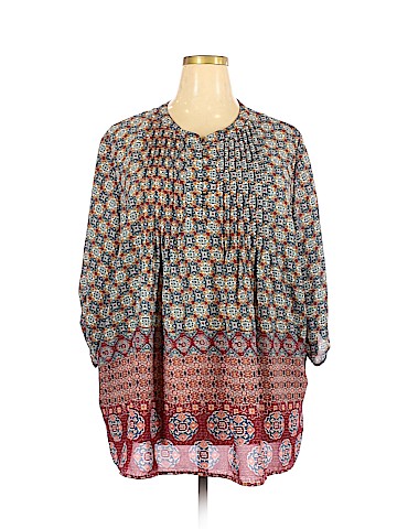 Woman Within 3/4 Sleeve Blouse (view 1)