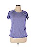 Avia 100% Polyester Purple Short Sleeve Henley Size XL - photo 1