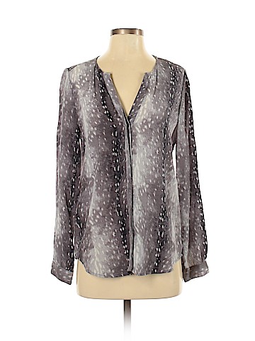 Joie Long Sleeve Silk Top (view 1)