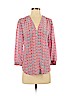 Rebecca Taylor 100% Polyester Pink 3/4 Sleeve Blouse Size 2 - photo 1