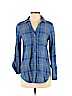 Soft Joie 100% Cotton Blue Long Sleeve Button-Down Shirt Size XS - photo 1