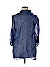 Chico's 100% Polyester Blue Long Sleeve Blouse Size XL (3) - photo 2