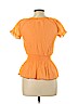 Dream Out Loud by Selena Gomez 100% Cotton Orange Short Sleeve Blouse Size L - photo 2