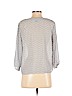 H&M 100% Polyester White Long Sleeve Blouse Size 4 - photo 2