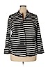 Joan Vass 100% Cotton Black Blazer Size 2X - photo 1