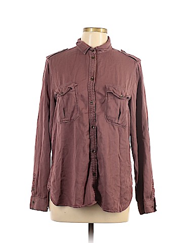 American Eagle Outfitters Long Sleeve Button-Down Shirt (view 1)
