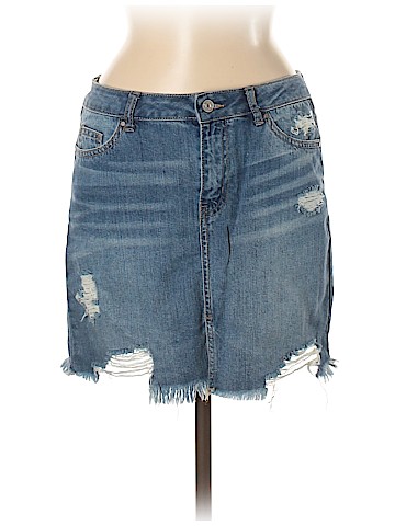 Rewash Denim Skirt (view 1)
