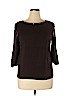 Christopher & Banks 100% Cotton Brown Pullover Sweater Size XL - photo 1