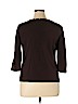Christopher & Banks 100% Cotton Brown Pullover Sweater Size XL - photo 2
