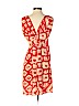 Christophe Sauvat 100% Silk Red Casual Dress Size M - photo 2