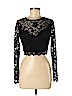 B. Darlin Black Long Sleeve Top Size 7 - 8 - photo 1