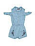 Dollhouse 100% Cotton Solid Blue Romper Size 7 - photo 1