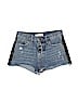 Zara 100% Cotton Blue Denim Shorts Size 4 - photo 1