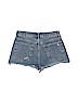 Zara 100% Cotton Blue Denim Shorts Size 4 - photo 2