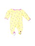 Carter's 100% Cotton Print Yellow Long Sleeve Outfit Size Newborn - photo 1