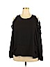 ASOS Curve 100% Polyester Black Long Sleeve Blouse Size 18 - photo 1