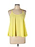 Lush 100% Polyester Yellow Sleeveless Blouse Size L - photo 1
