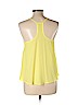 Lush 100% Polyester Yellow Sleeveless Blouse Size L - photo 2