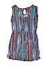 Volcom 100% Rayon Print Blue Dress Size 12 - photo 1