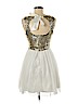 B. Darlin 100% Polyester Gold Cocktail Dress Size 8 - photo 2