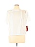Worthington 100% Polyester White Short Sleeve Blouse Size 14 - photo 1