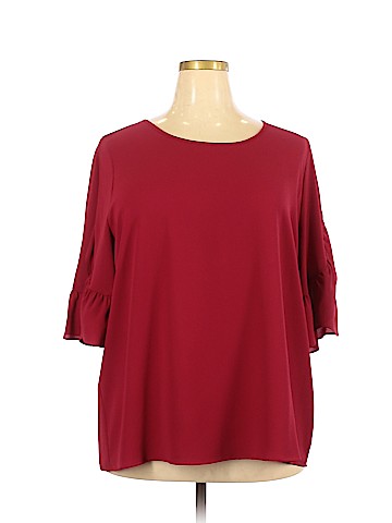 Persona by Marina Rinaldi Short Sleeve Blouse (view 1)