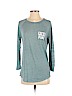 Victoria's Secret Pink Teal Long Sleeve T-Shirt Size S - photo 1