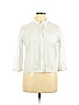 Theory White Long Sleeve Button-Down Shirt Size XL - photo 1