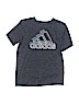 Adidas 100% Polyester Gray Active T-Shirt Size 10 - 12 - photo 1