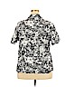 Cathy Essentials Black Short Sleeve Button-Down Shirt Size 2X - photo 2