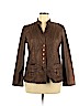 Coldwater Creek 100% Cotton Brown Jacket Size 14 - photo 1