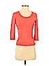 Lafayette 148 New York Orange 3/4 Sleeve Top Size P (petite) - photo 1