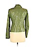 Cache 100% Leather Green Leather Jacket Size 17 - photo 2