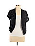 Notations 100% Acrylic Black Cardigan Size L (petite) - photo 1