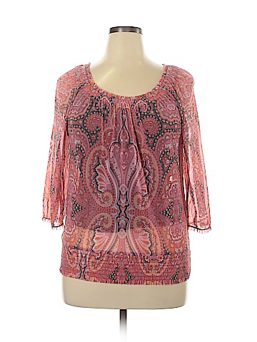 INC International Concepts 3/4 Sleeve Blouse (view 1)