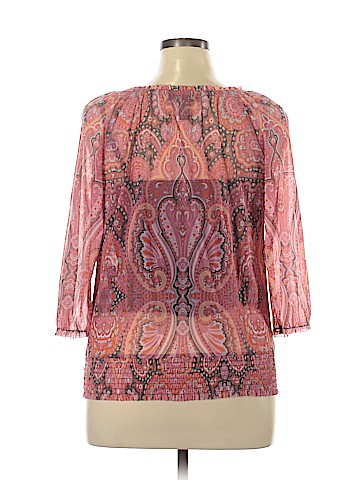 INC International Concepts 3/4 Sleeve Blouse (view 2)