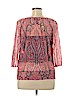 INC International Concepts 100% Nylon Pink 3/4 Sleeve Blouse Size XL - photo 2