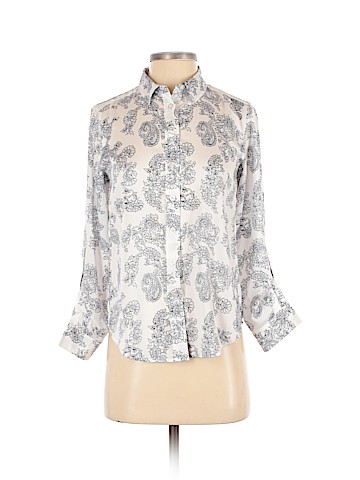 Ann Taylor 3/4 Sleeve Button-Down Shirt (view 1)