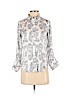 Ann Taylor 100% Polyester White 3/4 Sleeve Button-Down Shirt Size XS (petite) - photo 1