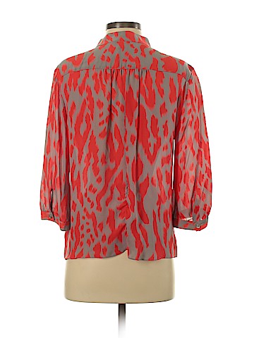 Parker 3/4 Sleeve Silk Top (view 2)