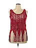Maurices 100% Nylon Red Sleeveless Top Size XL - photo 1