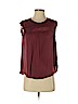 Ann Taylor LOFT 100% Polyester Burgundy Sleeveless Blouse Size S (petite) - photo 1