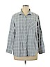 Old Navy 100% Cotton Gray Long Sleeve Button-Down Shirt Size XL - photo 1