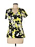 Lord & Taylor 100% Cotton Yellow Short Sleeve T-Shirt Size M (petite) - photo 1