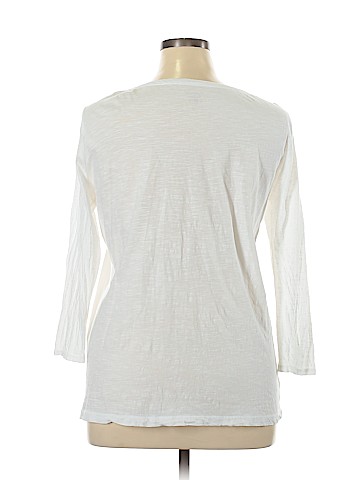 Ann Taylor LOFT 3/4 Sleeve T-Shirt (view 2)