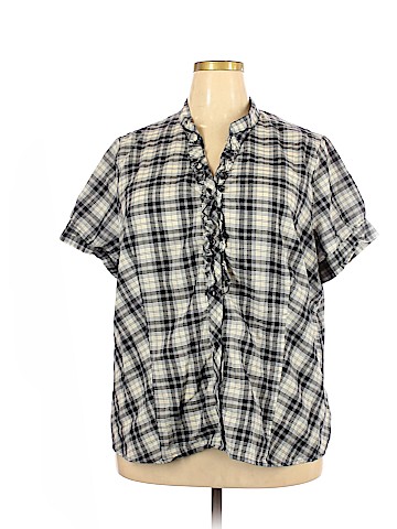 St. John's Bay Short Sleeve Button-Down Shirt (view 1)